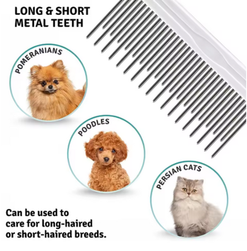 Gentle Pet Grooming Comb for Cats & Dogs